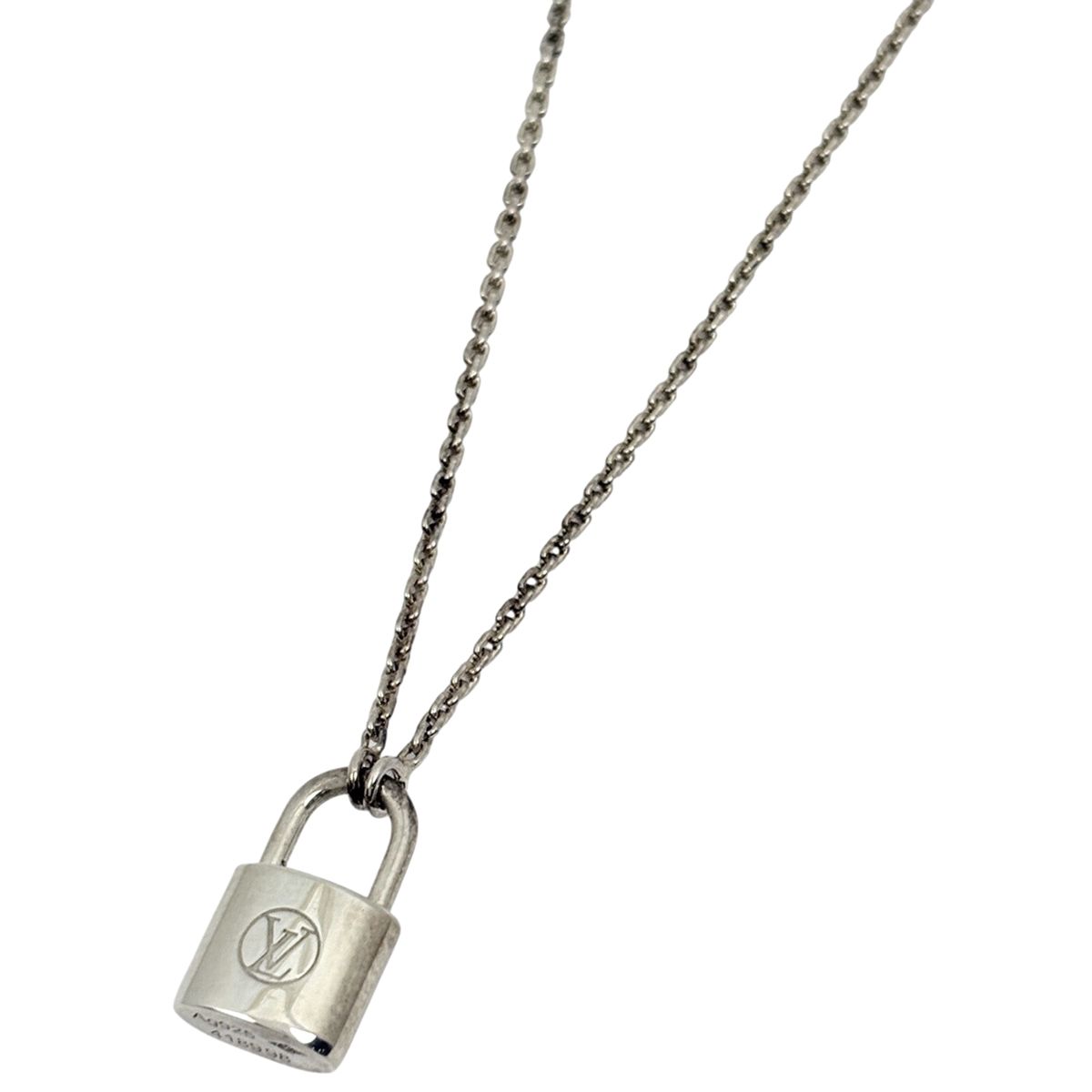 Louis Vuitton Pendentif Silver Lockit 925 Sterling Necklace