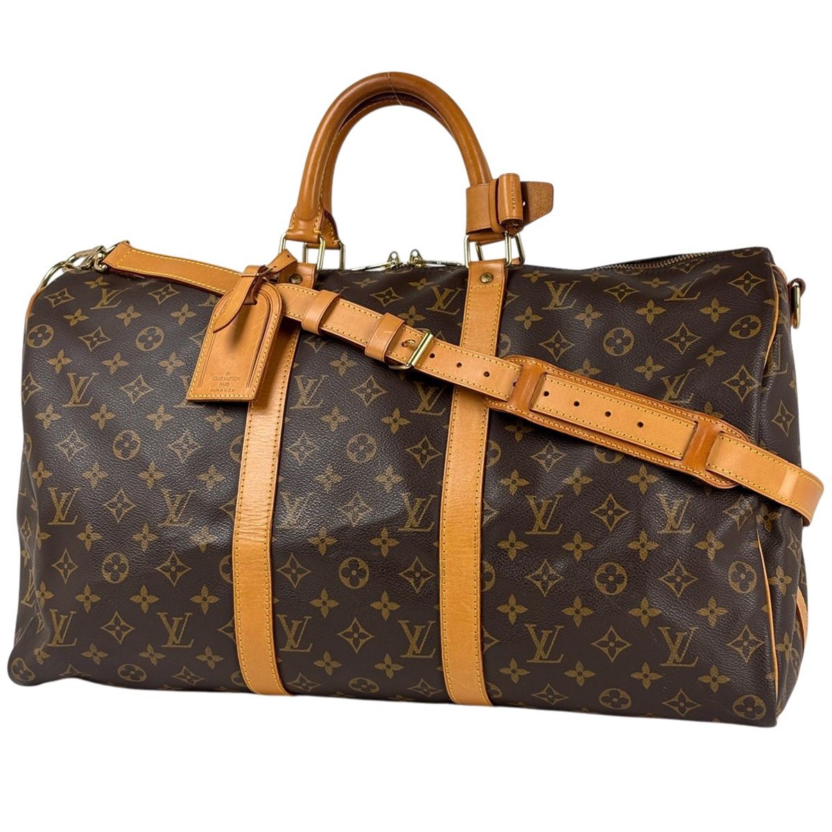 Louis Vuitton Keepall Bandouliere 50 2-Way Boston Bag Monogram Brown