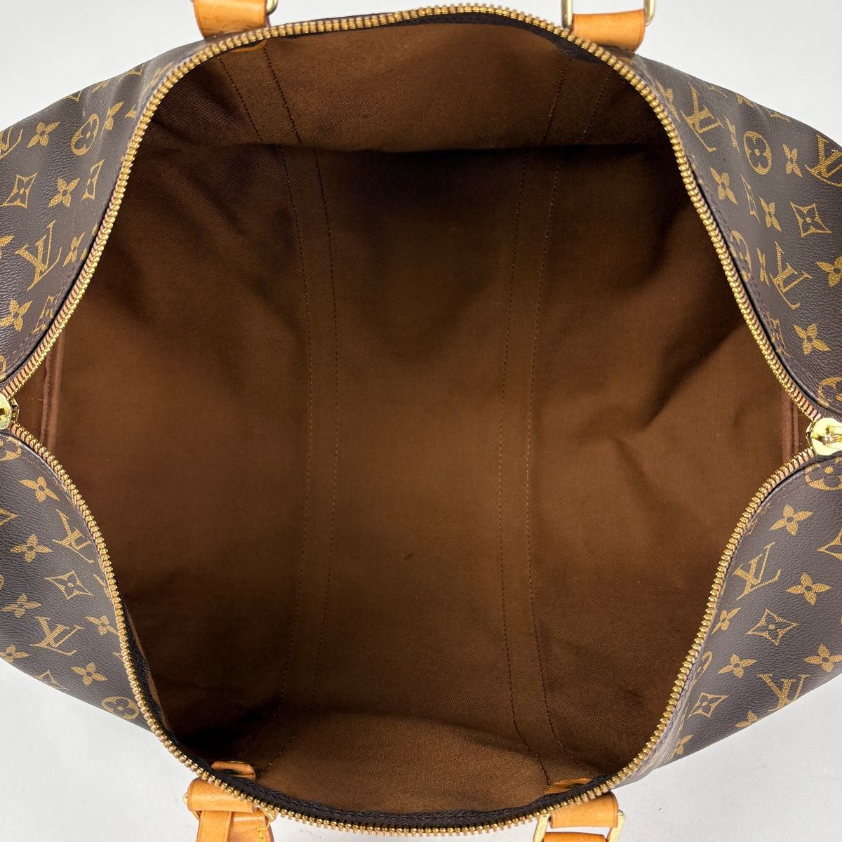 Louis Vuitton Keepall Bandouliere 50 2-Way Boston Bag Monogram Brown — view 9