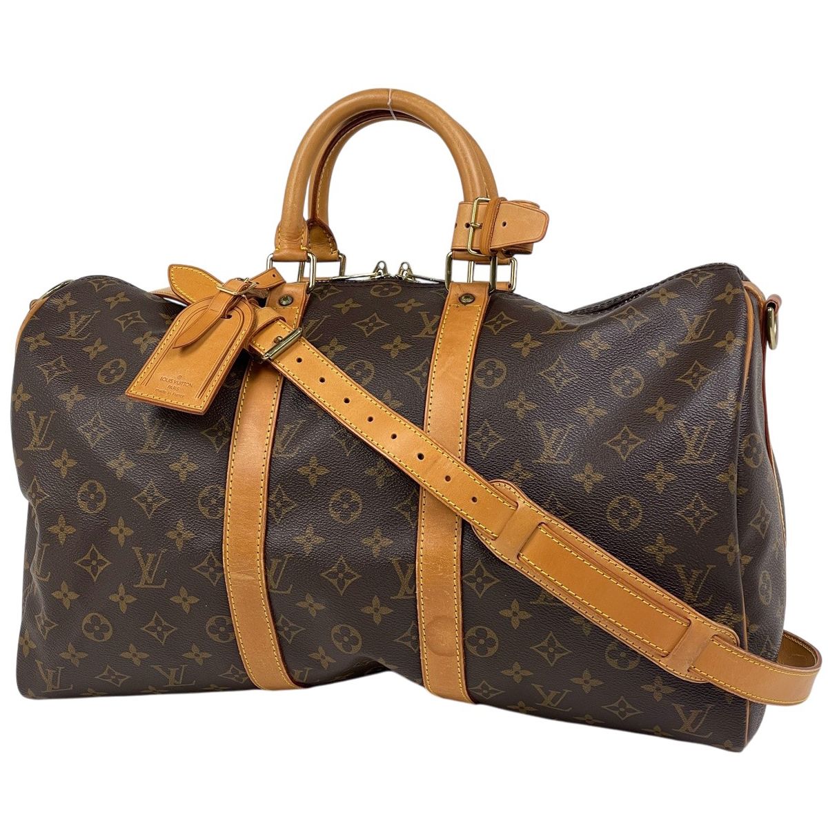 Louis Vuitton Keepall Bandouliere 45 2-Way Boston Bag Monogram Brown
