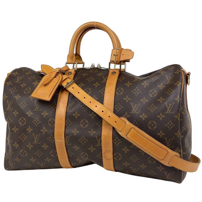 Louis Vuitton Keepall Bandouliere 45 2-Way Boston Bag Monogram Brown