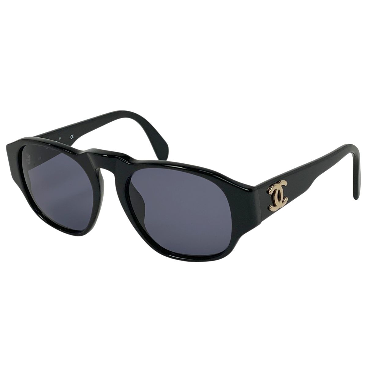 Chanel CC Logo Sunglasses Eyewear Acetate Black