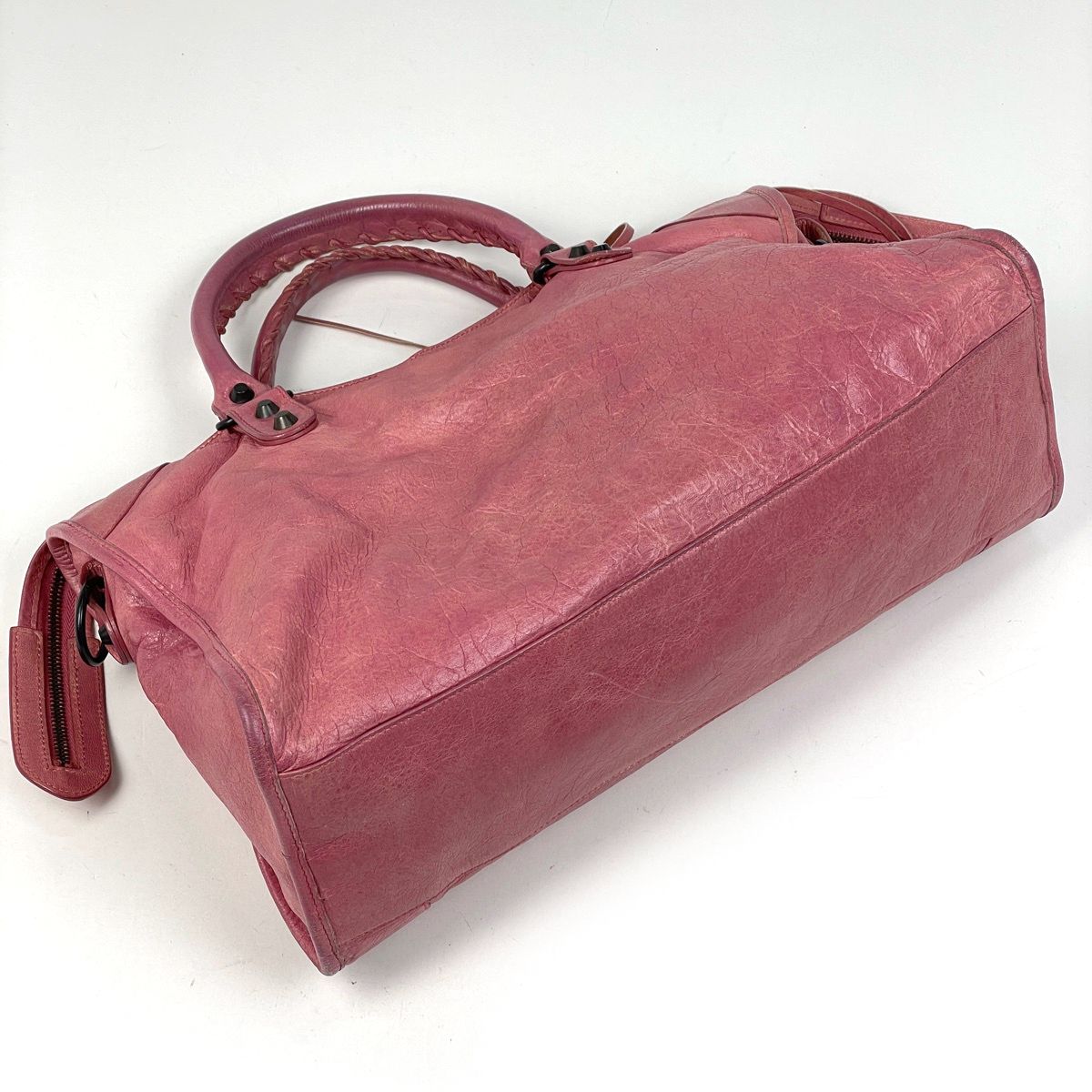 Balenciaga the City 2-Way Handbag Leather Pink — view 2