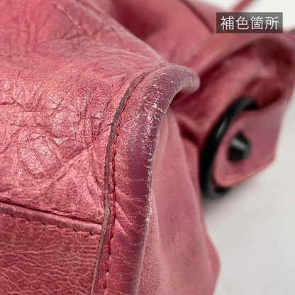 Balenciaga the City 2-Way Handbag Leather Pink — view 4