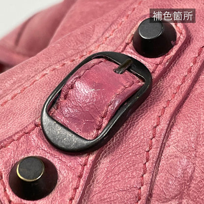 Balenciaga the City 2-Way Handbag Leather Pink — view 5