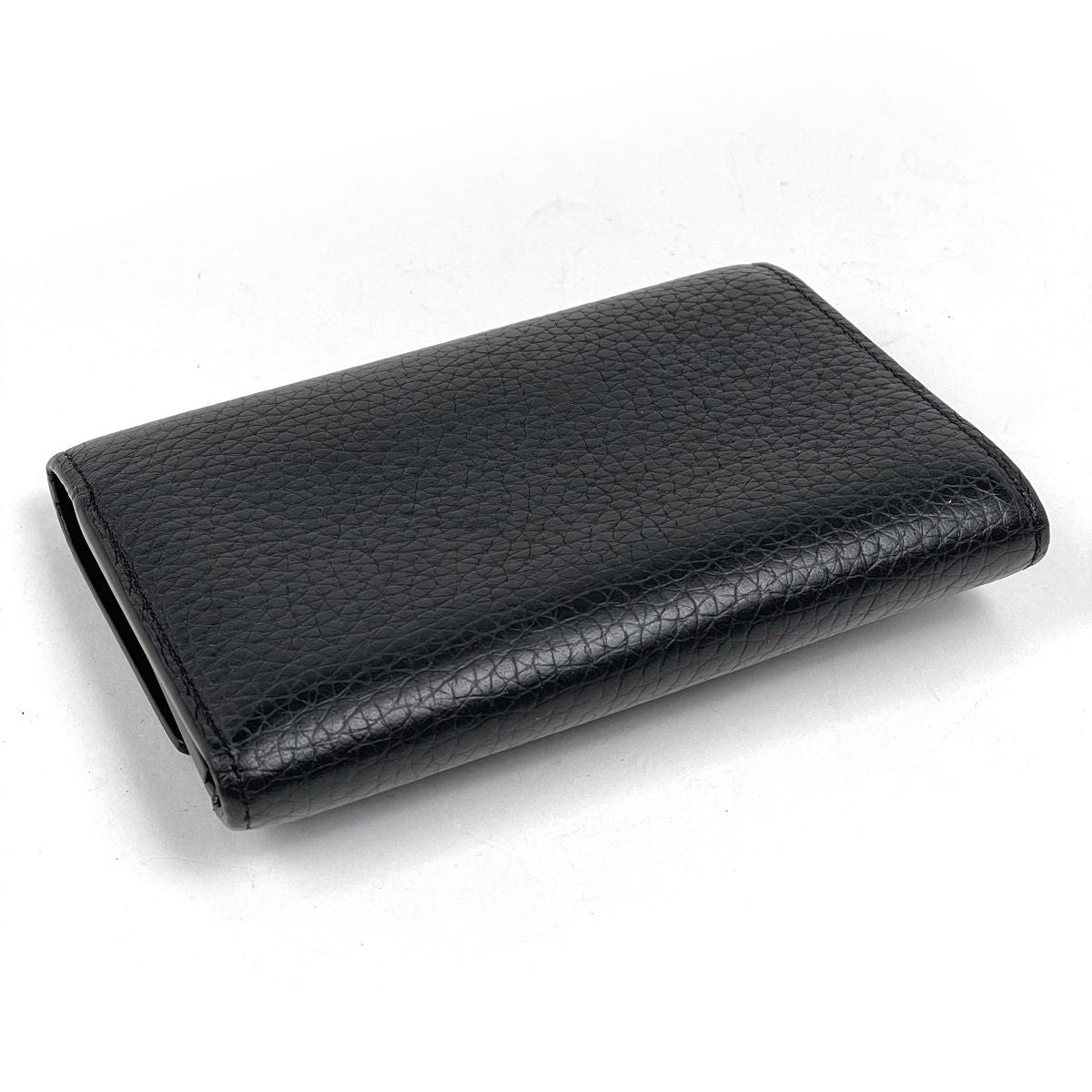 Louis Vuitton Portefeuille Capucines Compact Trifold Wallet Taurillon Black — view 2