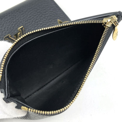 Louis Vuitton Portefeuille Capucines Compact Trifold Wallet Taurillon Black — view 7