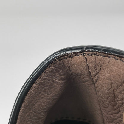 Prada Glace Zipper Handbag Side Leather Beige — view 5