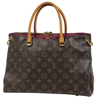 Louis Vuitton Pallas Shoulder Bag 2-Way Monogram Brown Aurore
