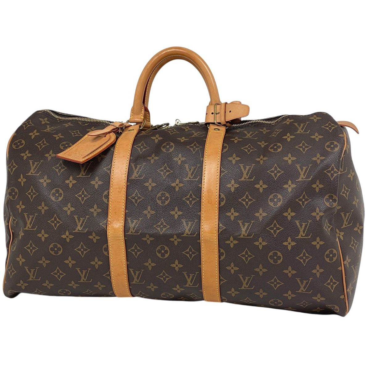 Louis Vuitton Keepall 50 Boston Bag Monogram Brown