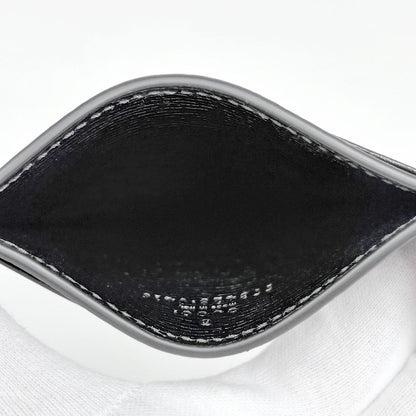 Gucci Logo Card Case Script Leather Black — view 6