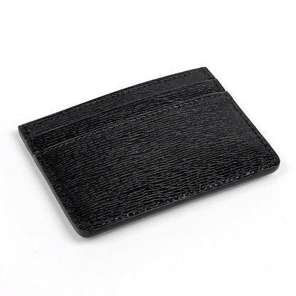 Gucci Logo Card Case Script Leather Black — view 2