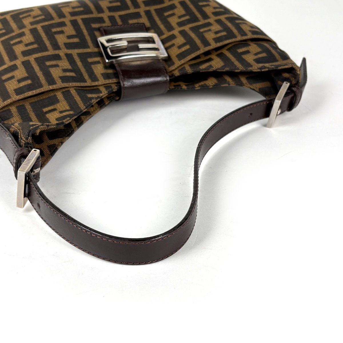 Fendi Zucca Pattern Shoulder Bag Canvas Brown — view 7