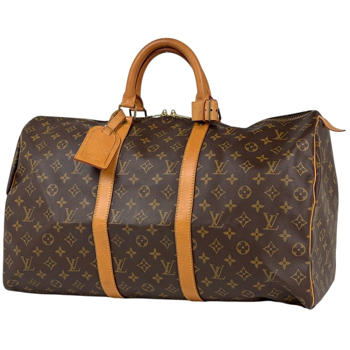 Louis Vuitton Keepall 50 Boston Bag Monogram Brown