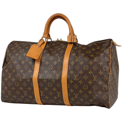 Louis Vuitton Keepall 50 Boston Bag Monogram Brown
