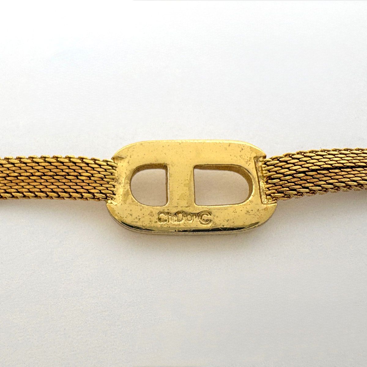 Dior Logo Necklace Choker CD Gold Plated — view 2