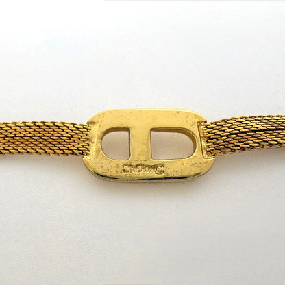 Dior Logo Necklace Choker CD Gold Plated — view 2