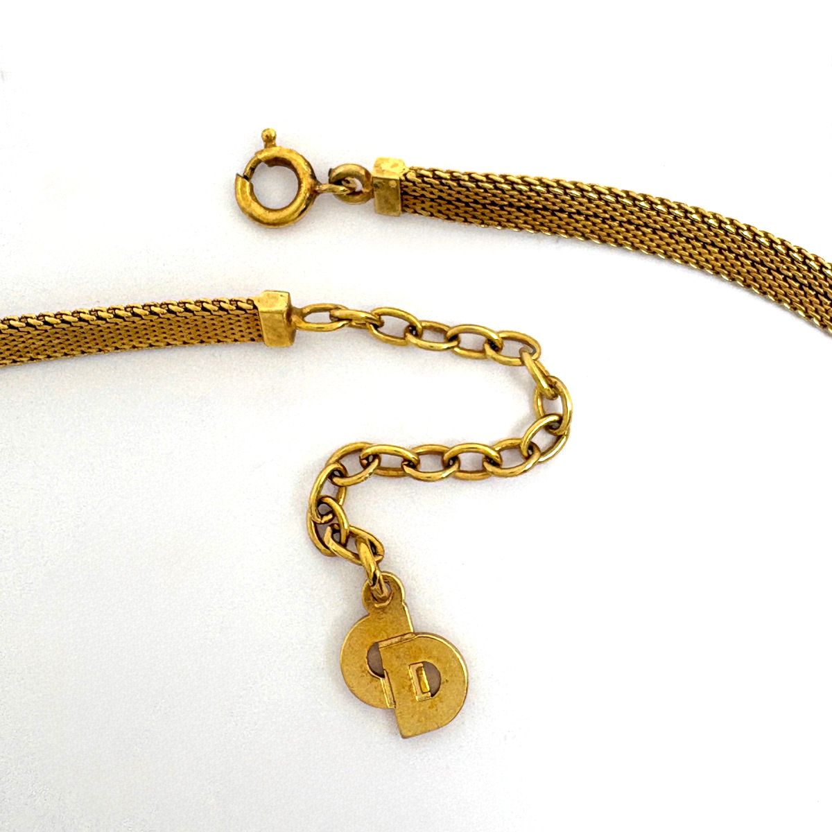 Dior Logo Necklace Choker CD Gold Plated — view 3