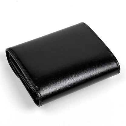 Celine Triomphe Trifold Wallet Leather Black — view 2