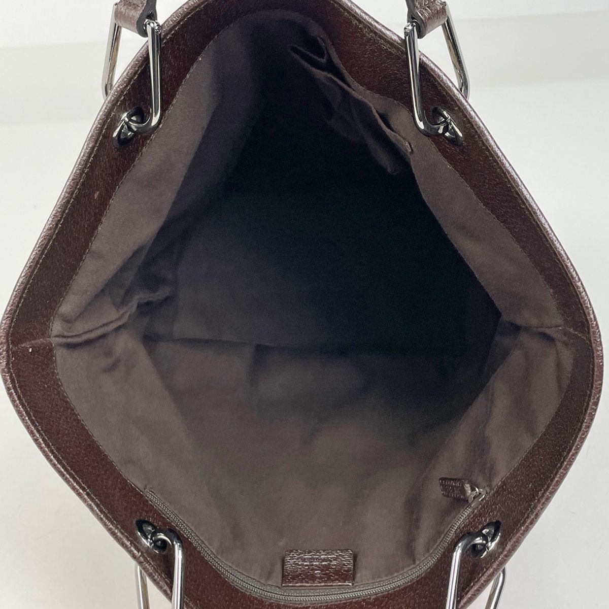Gucci GG Pattern Tote Shoulder Bag Canvas Brown — view 8