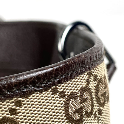 Gucci GG Pattern Tote Shoulder Bag Canvas Brown — view 4