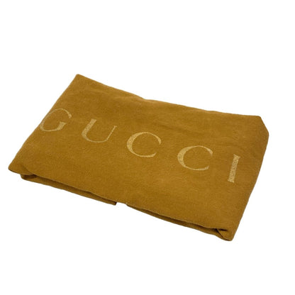Gucci Shoulder Bag Horsebit GG Pattern Beige Dark Brown Leather — view 8