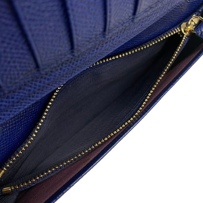 Bvlgari Wallet Blue Leather — view 5