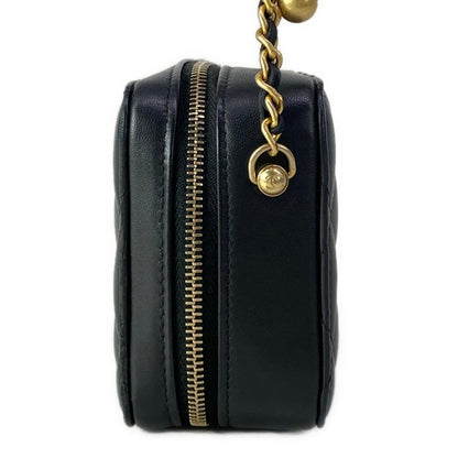 Chanel Shoulder Bag Quilted Mini Black Chain Gold Cocobol — view 4