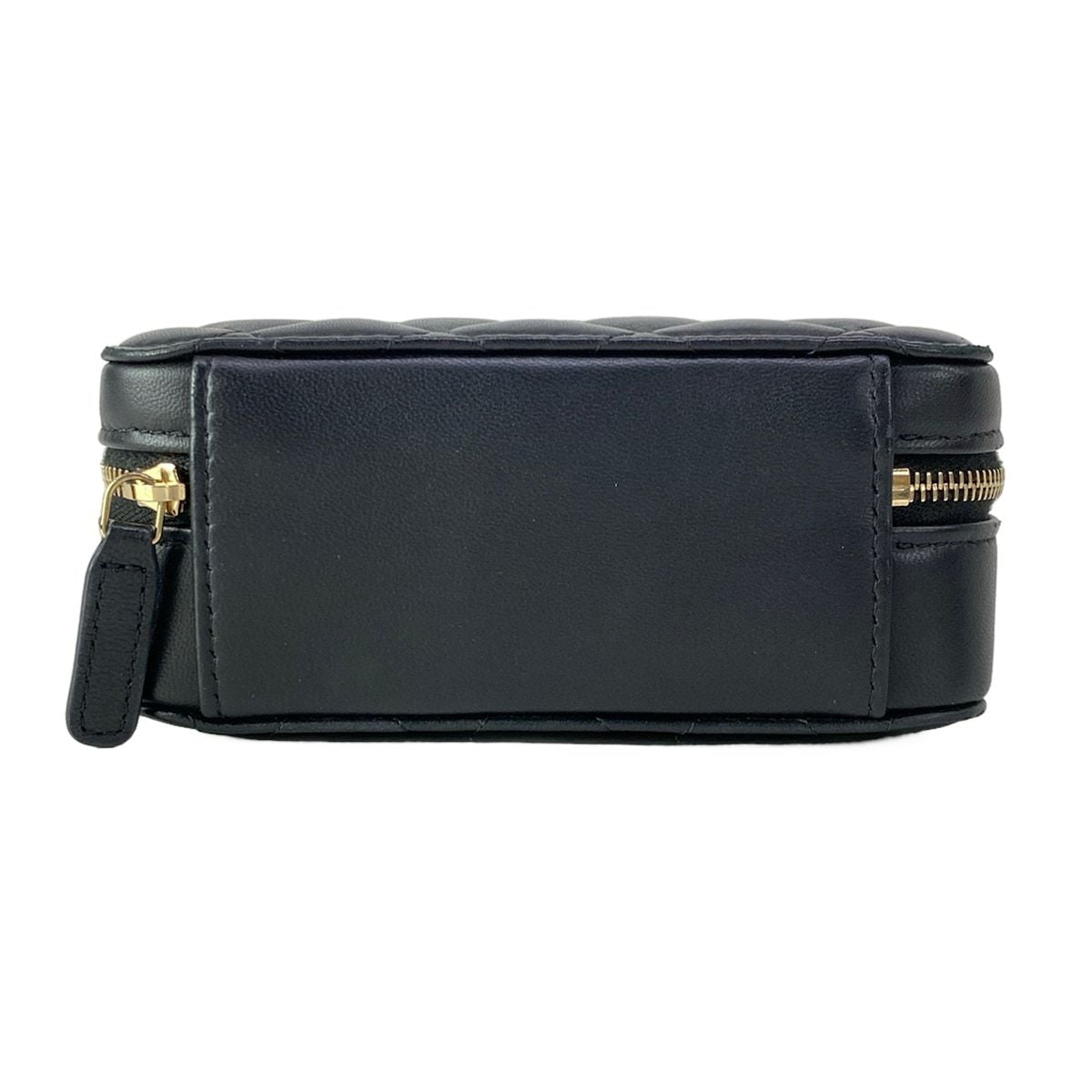 Chanel Shoulder Bag Quilted Mini Black Chain Gold Cocobol — view 5