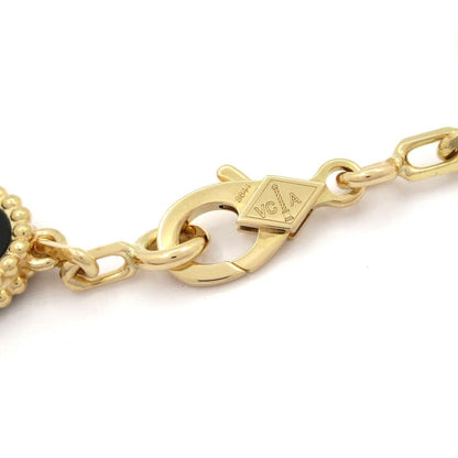 Van Cleef & Arpels Bracelet Vintage Alhambra 18k Yellow Gold Onyx Motif — view 4
