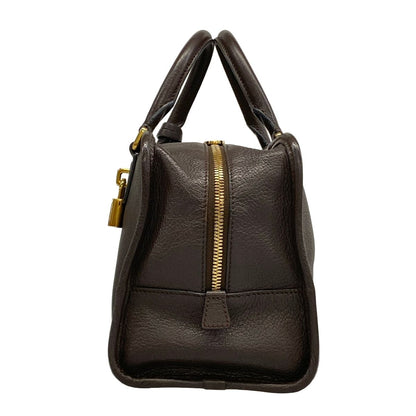 Loewe Handbag Amazona 28 Dark Brown Leather — view 4