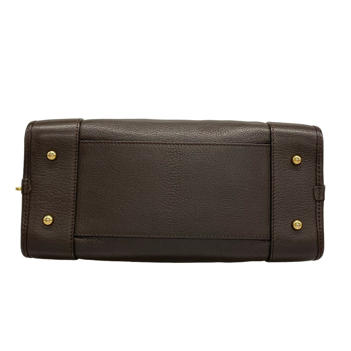 Loewe Handbag Amazona 28 Dark Brown Leather — view 5