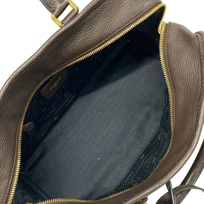 Loewe Handbag Amazona 28 Dark Brown Leather — view 7