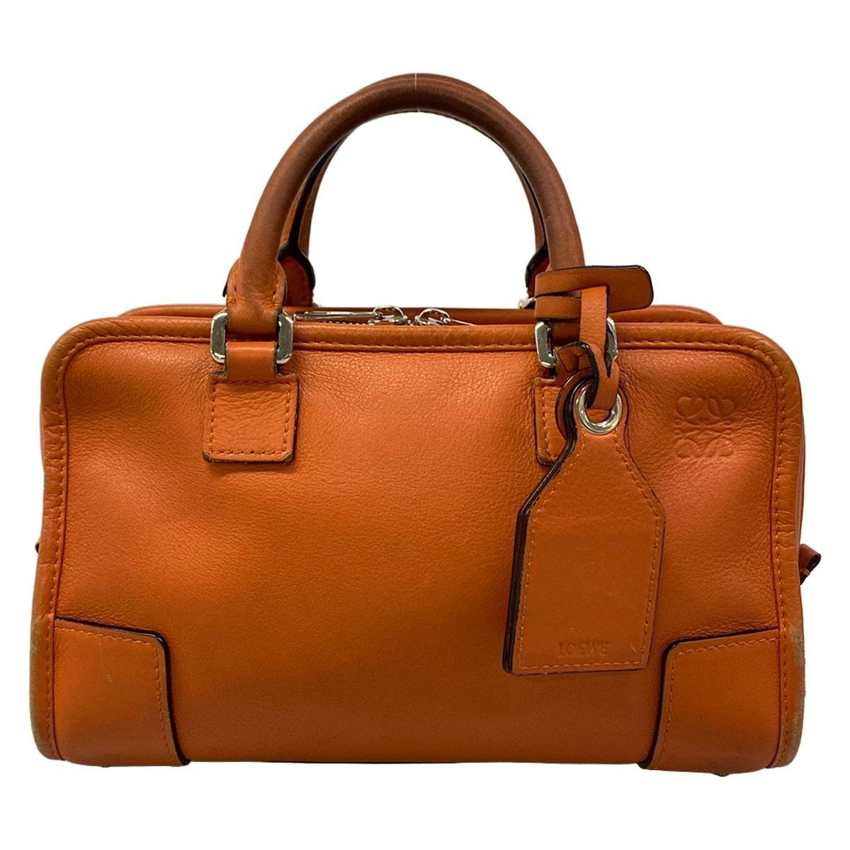 Loewe Handbag Amazona 23 Orange Leather