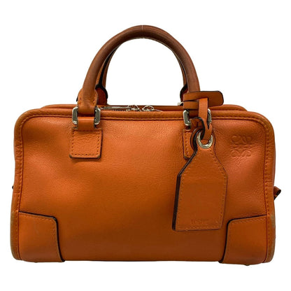 Loewe Handbag Amazona 23 Orange Leather