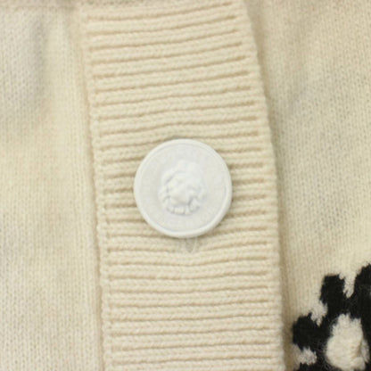 Chanel Knit Skirt Mini Length Cashmere Camellia CC Logo Floral Pattern All Over — view 4