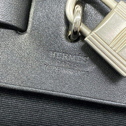Hermes Handbag Herbag Black Silver — view 9