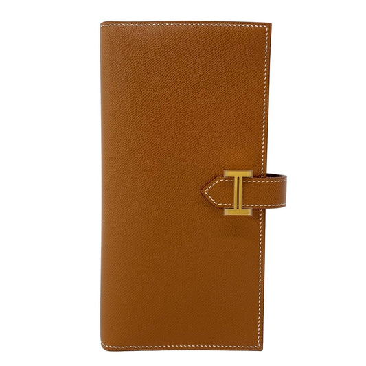 Hermes Wallet Bearn Souffle Gold