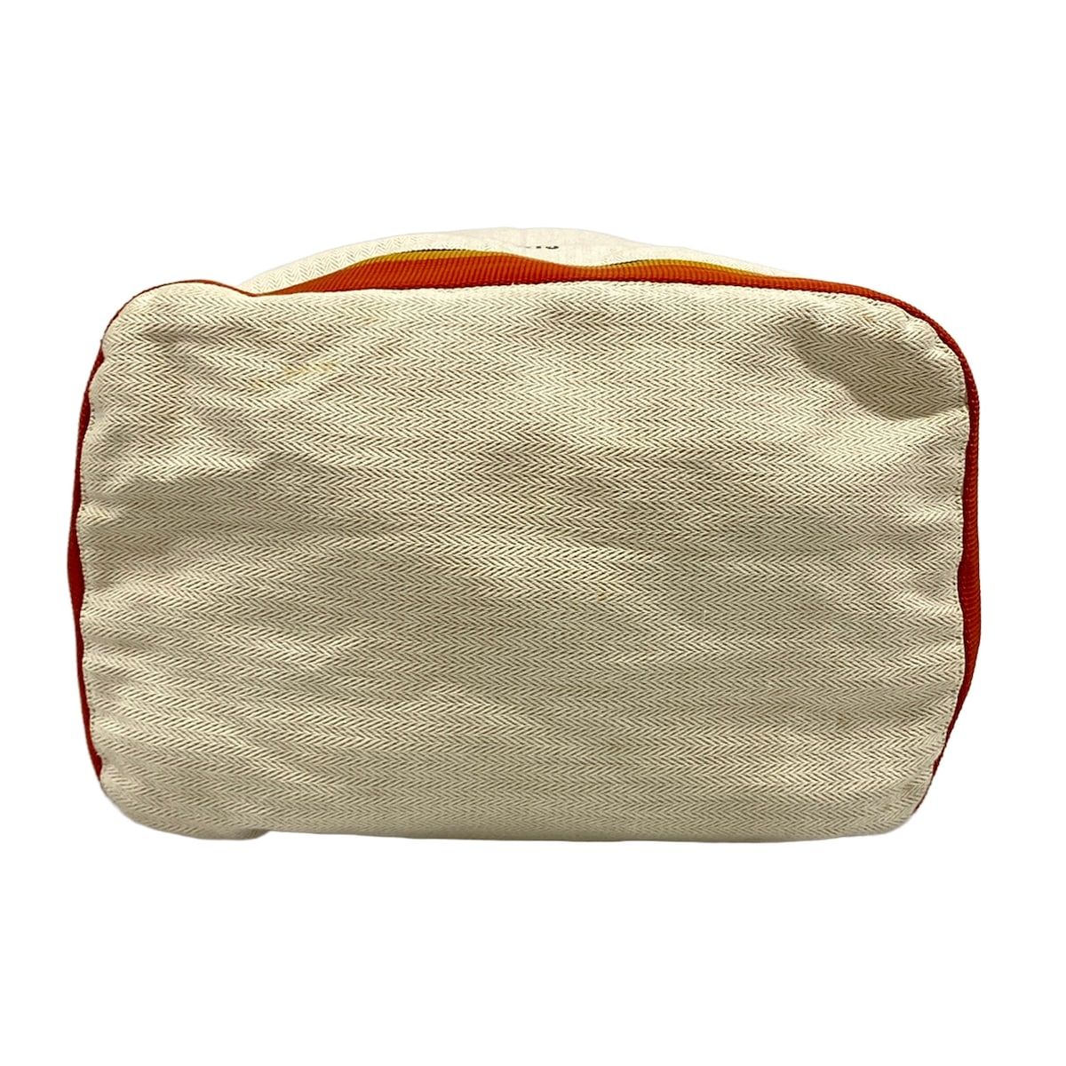 Hermes Shoulder Bag Cavalier Ivory Orange Multi Cotton — view 5