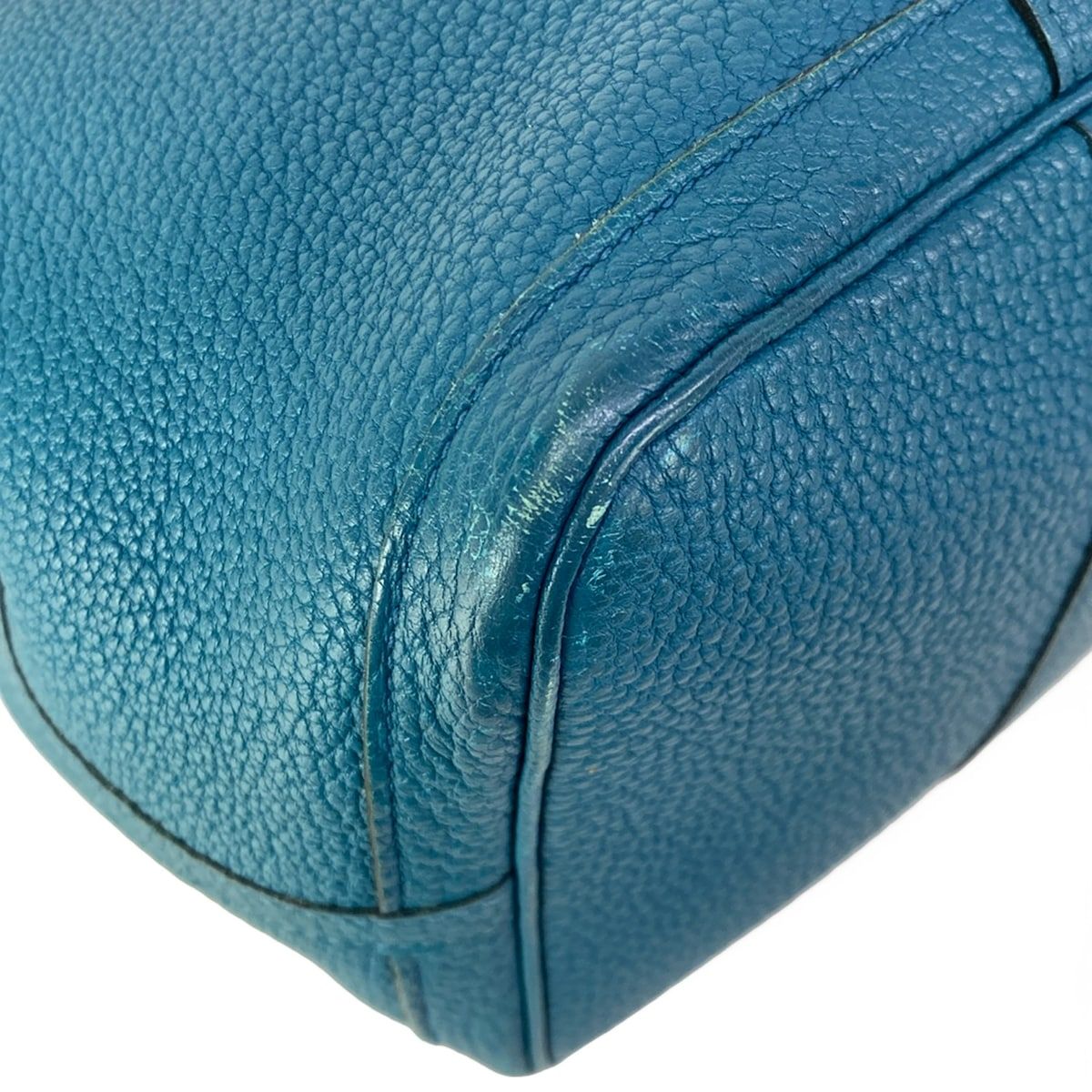 Hermes Tote Garden Party PM Blue Green Silver — view 8