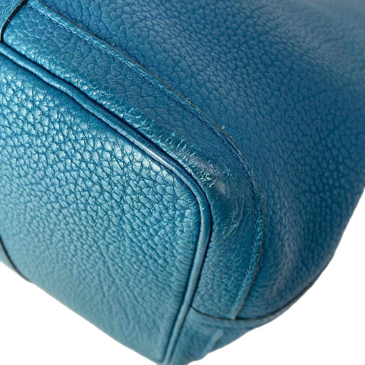 Hermes Tote Garden Party PM Blue Green Silver — view 9