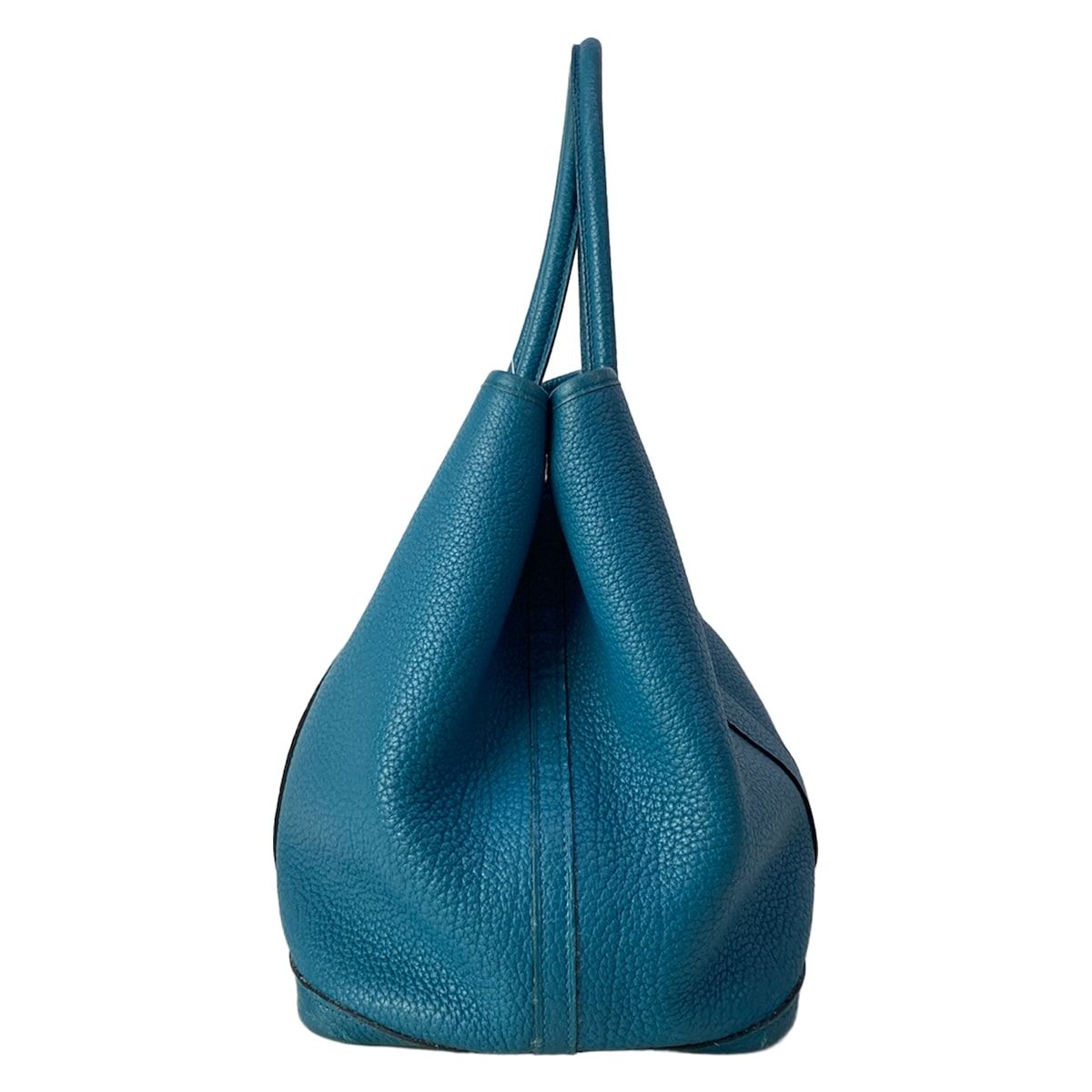 Hermes Tote Garden Party PM Blue Green Silver — view 2