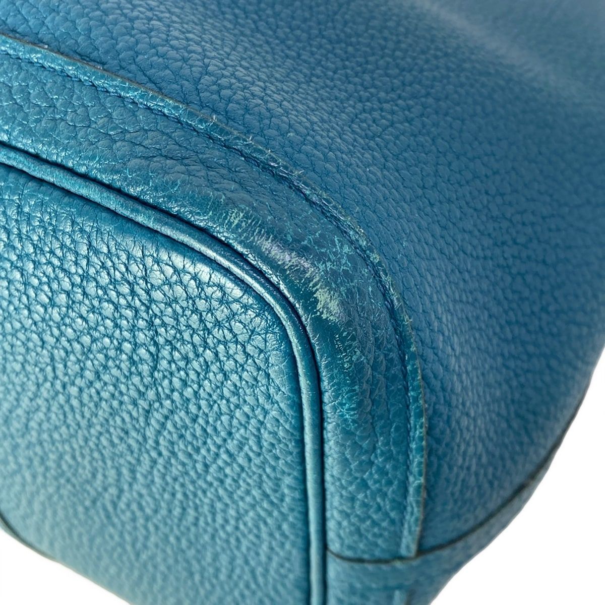 Hermes Tote Garden Party PM Blue Green Silver — view 7