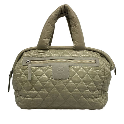 Chanel Handbag Coco Dark Green Leather