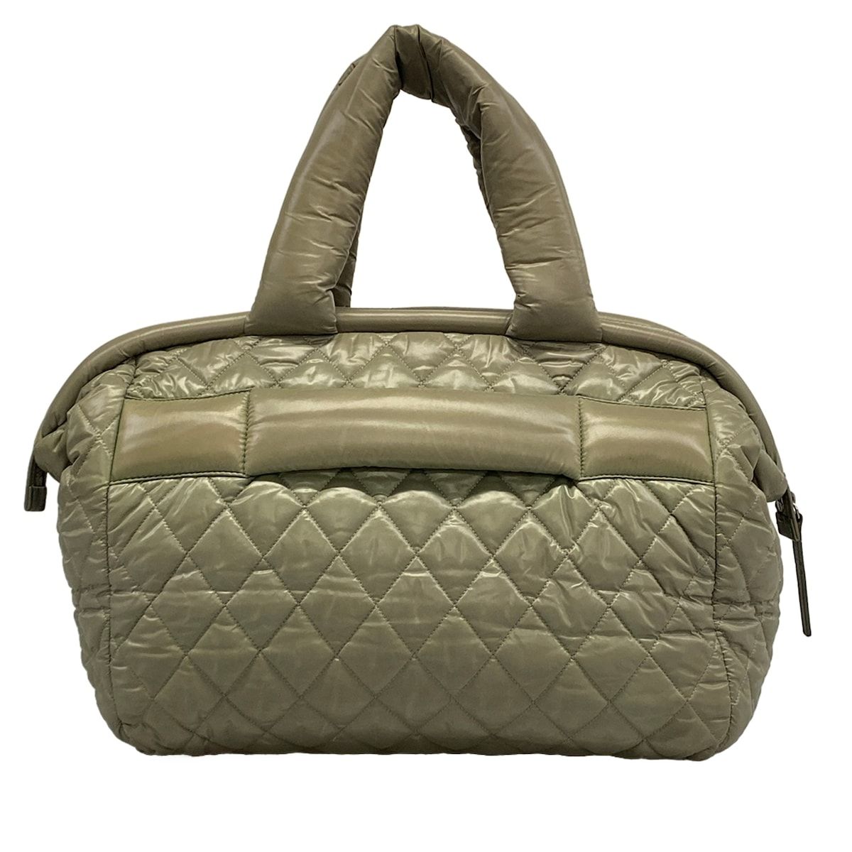 Chanel Handbag Coco Dark Green Leather — view 3