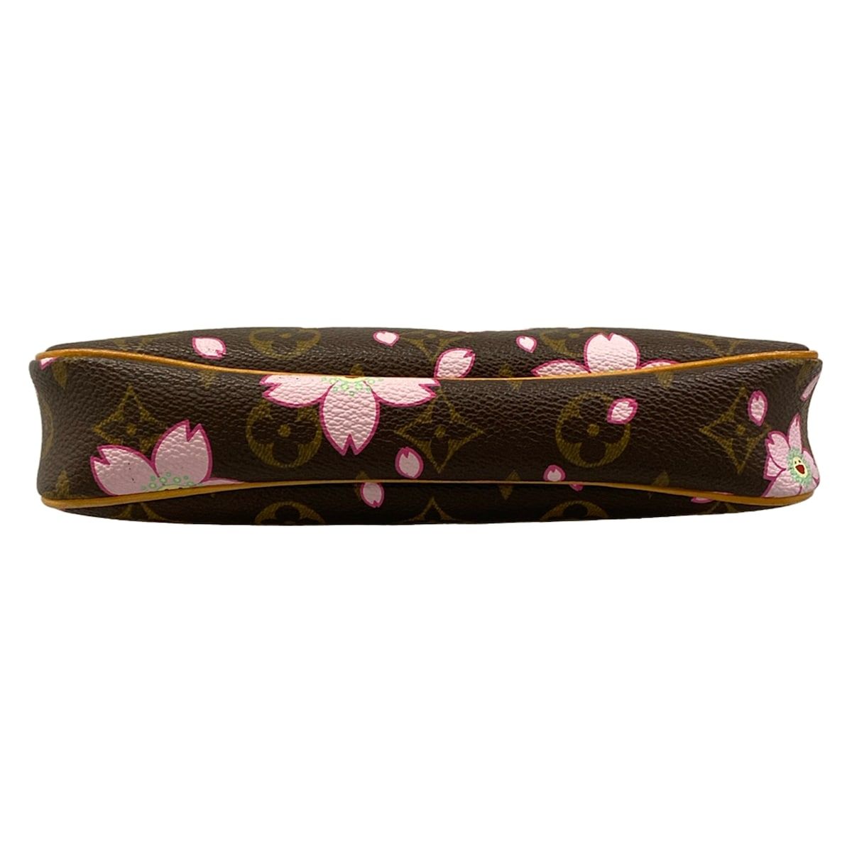 Louis Vuitton Handbag Monogram Cherry Blossom Pochette Brown Leather — view 5