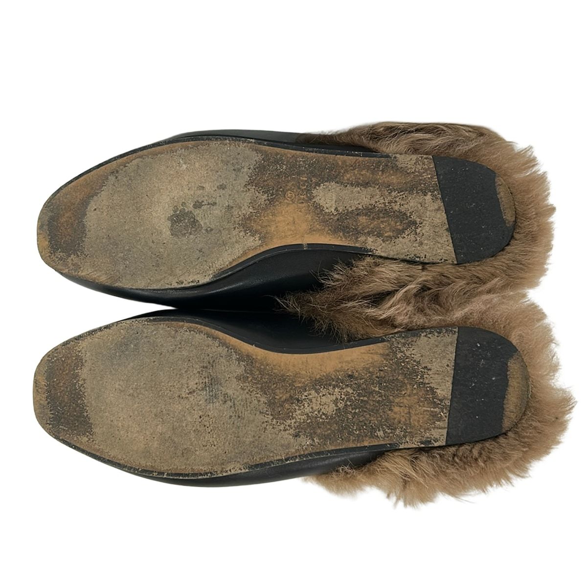 Gucci Mules Horsebit Black Beige Leather — view 4