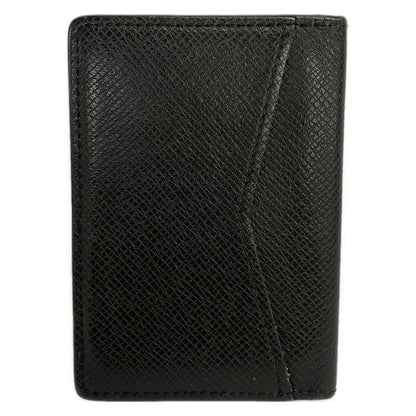 Louis Vuitton Card Case Taiga Organizer de Poche Noir Initial Leather Cowhide — view 2