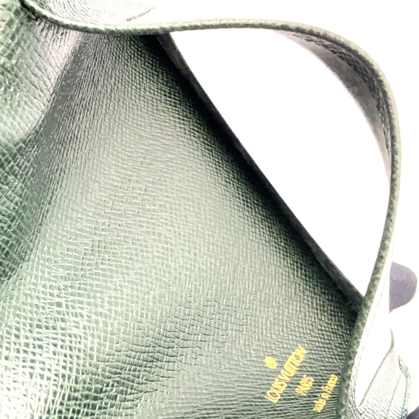 Louis Vuitton Porto 2 Cult Vertical Taiga Leather Dark Green Card Case — view 8