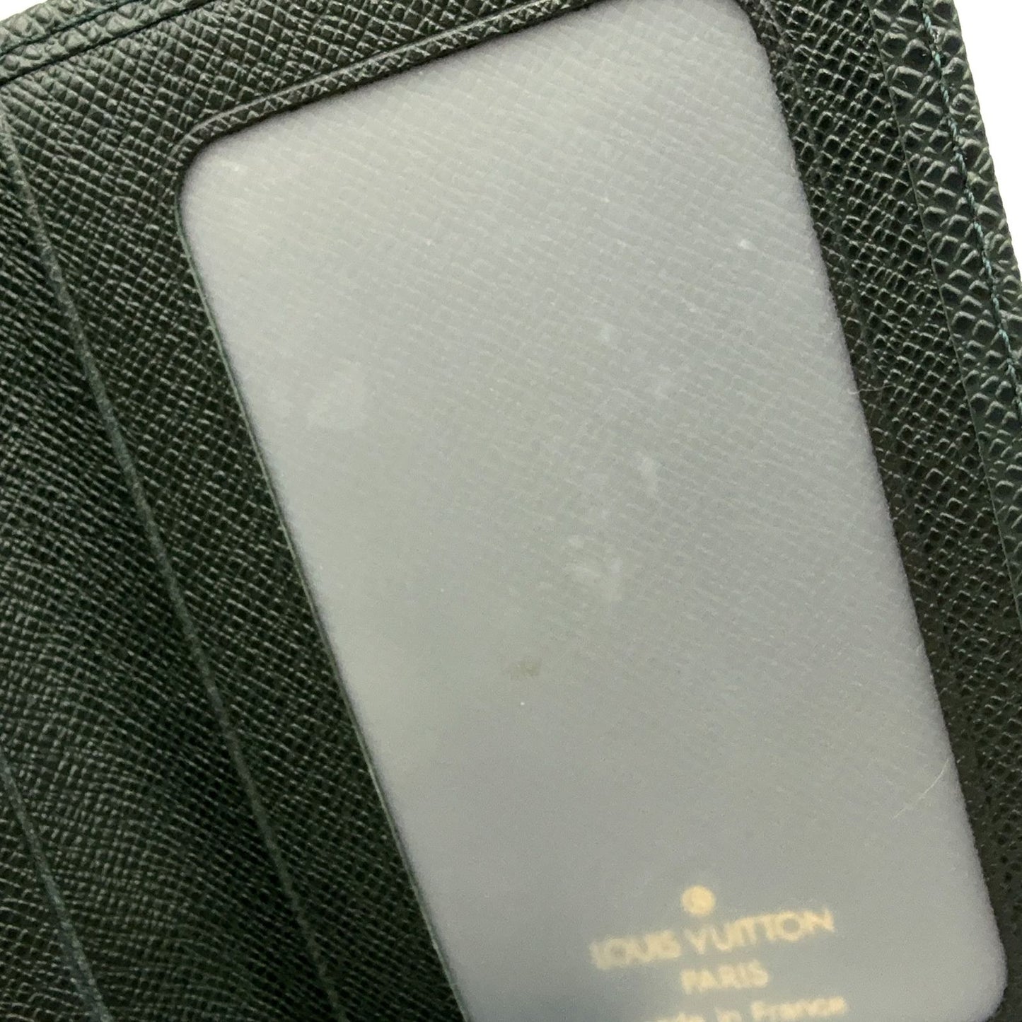 Louis Vuitton Porto 2 Cult Vertical Taiga Leather Dark Green Card Case — view 6